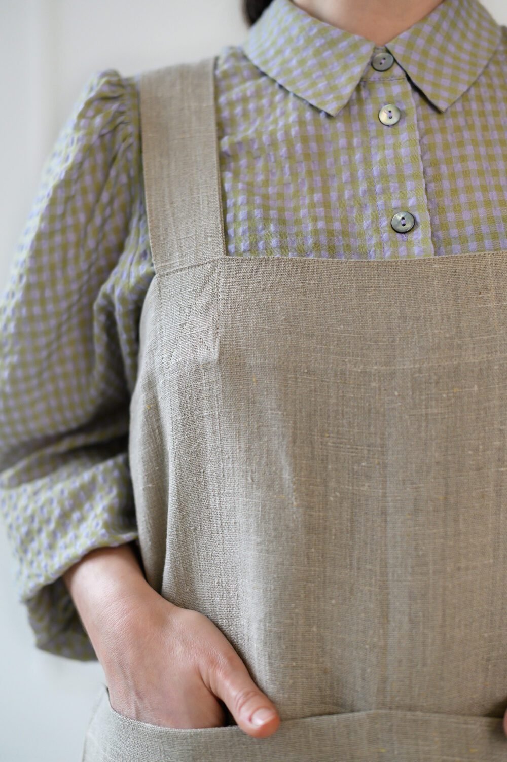 Pinafore linen apron
