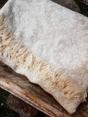 Linen blanket "Damask"