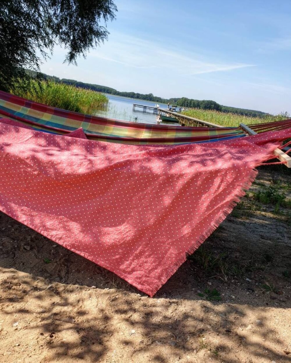 Lightweight custom color linen blanket