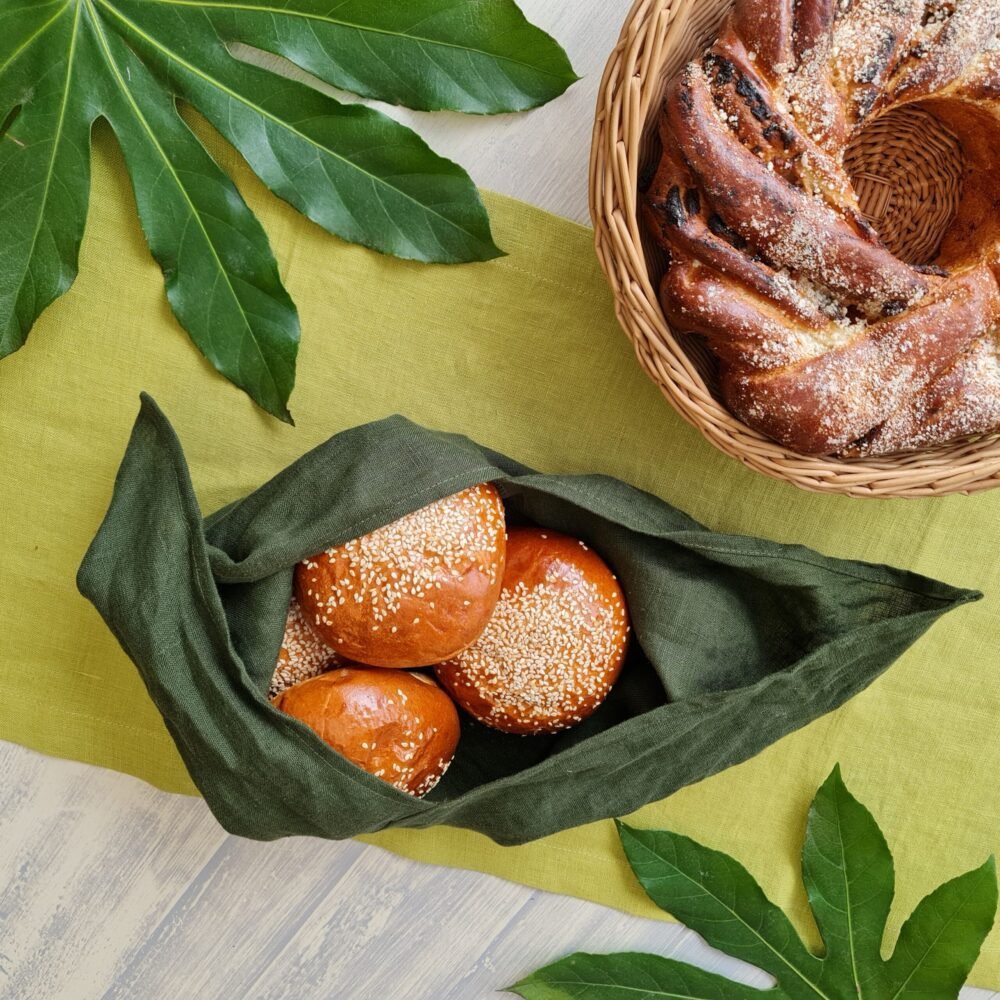 linen bento bag