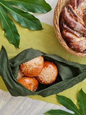 linen bento bag