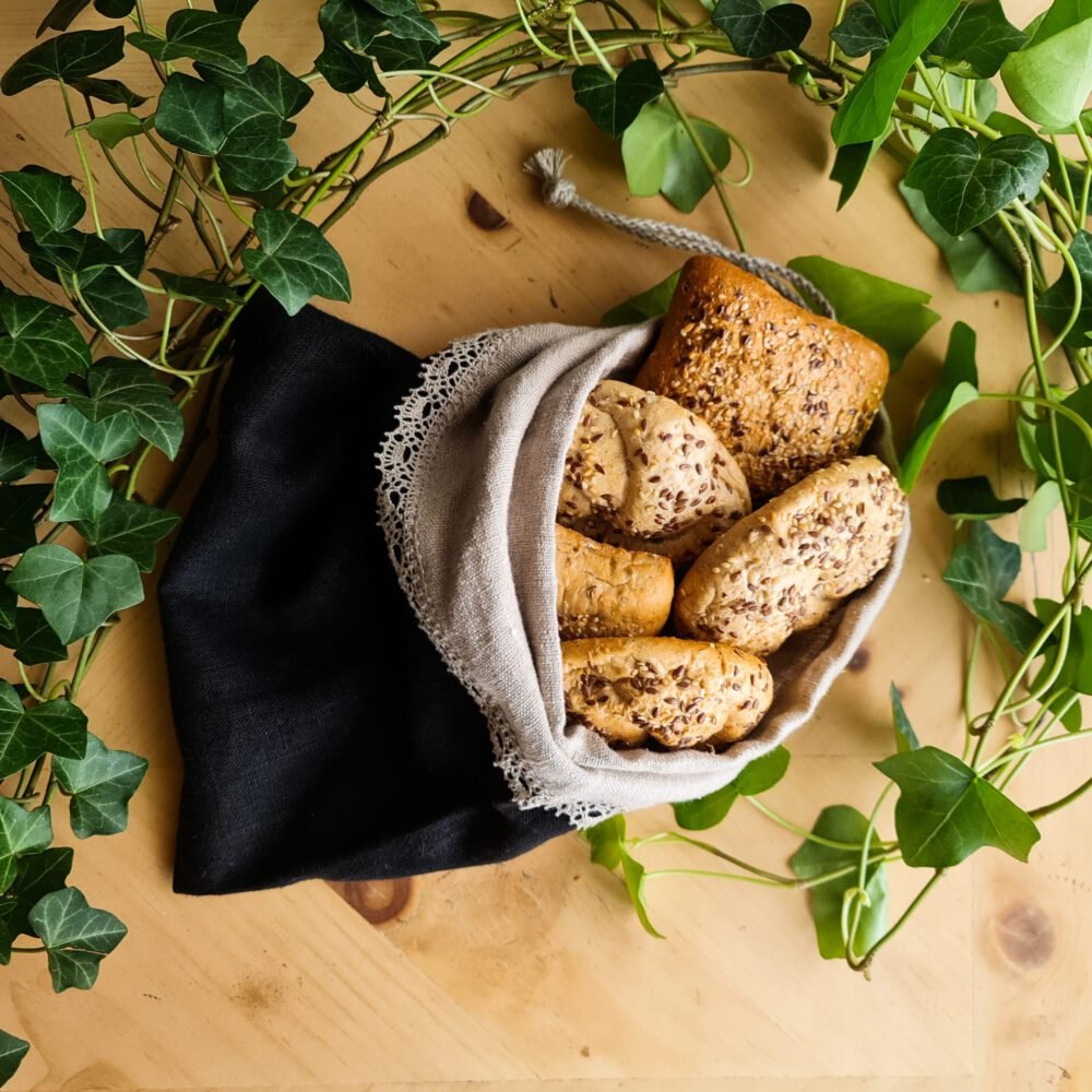 Linen bread bag