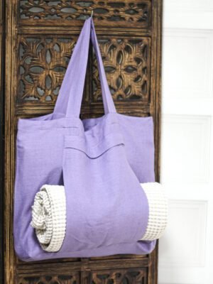 Linen yoga bag