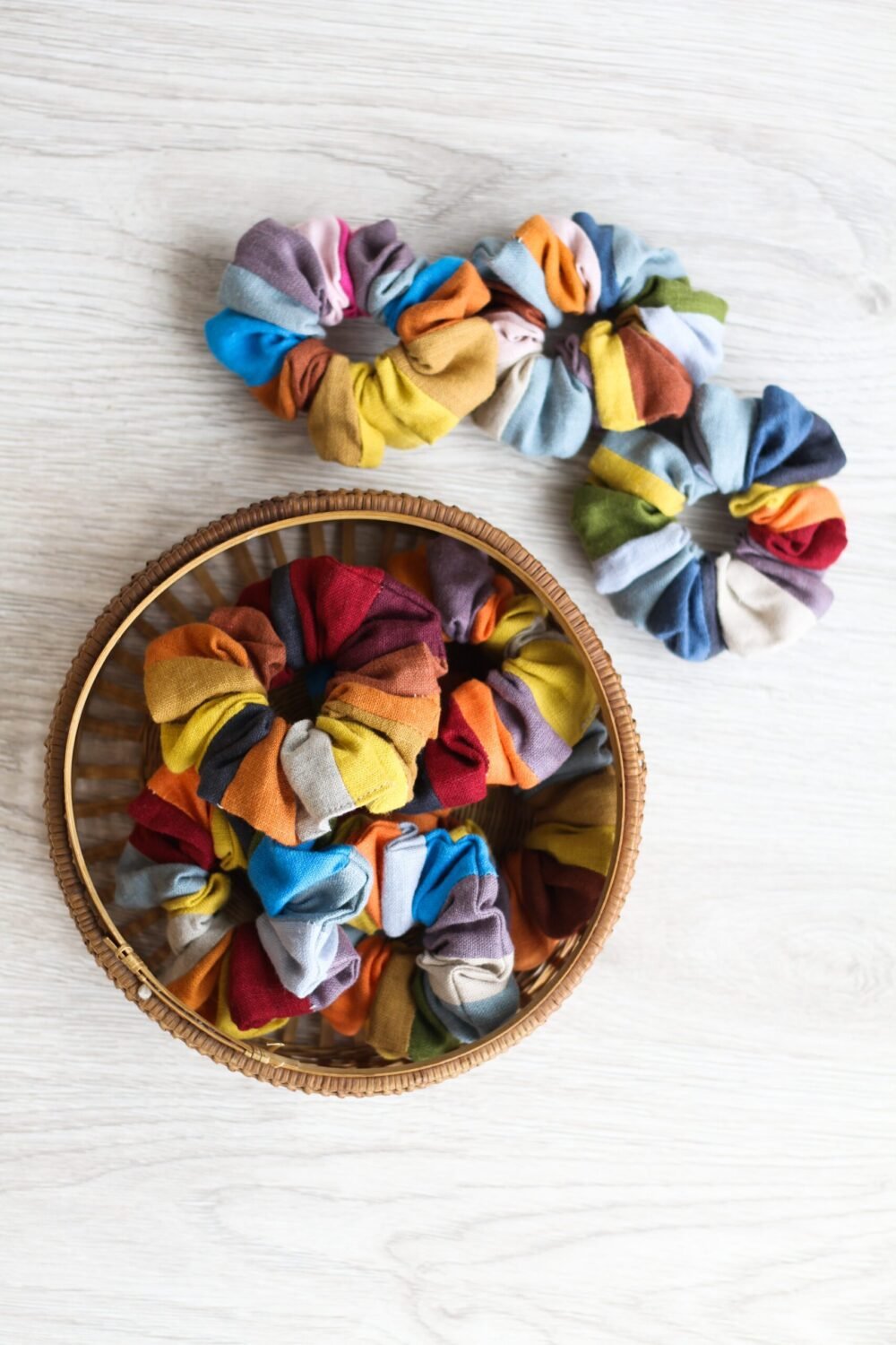 Linen scrunchie