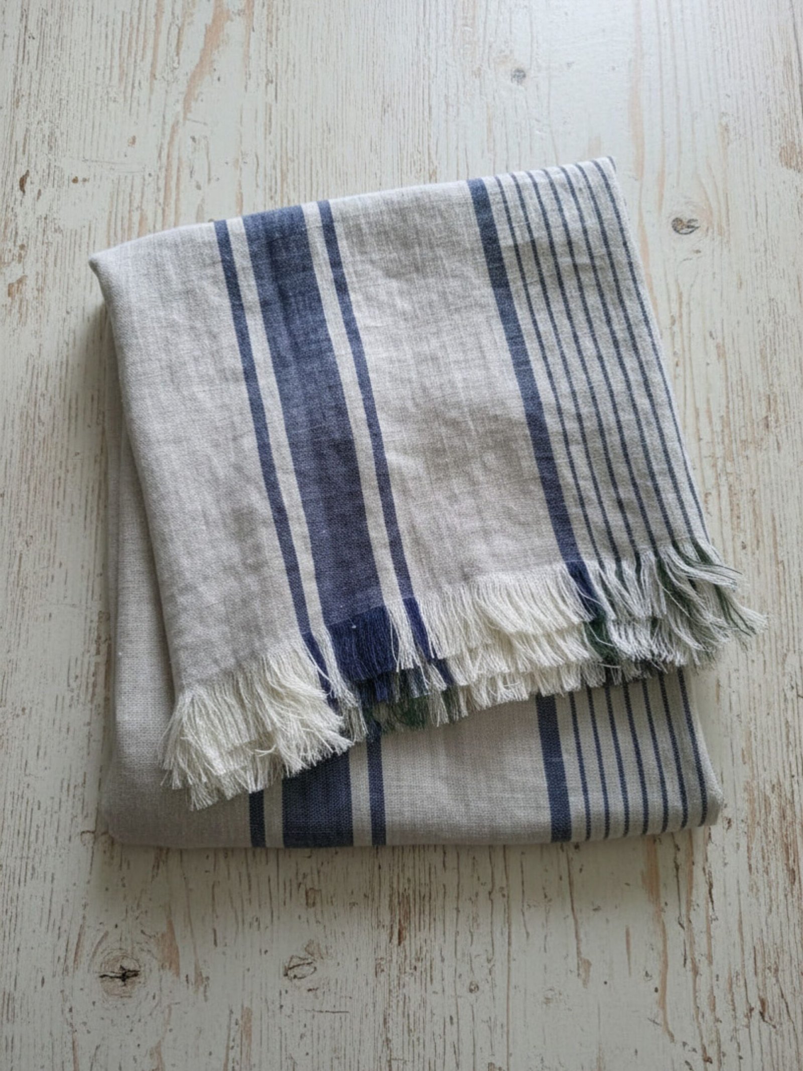 French stripe linen blanket - Image 2