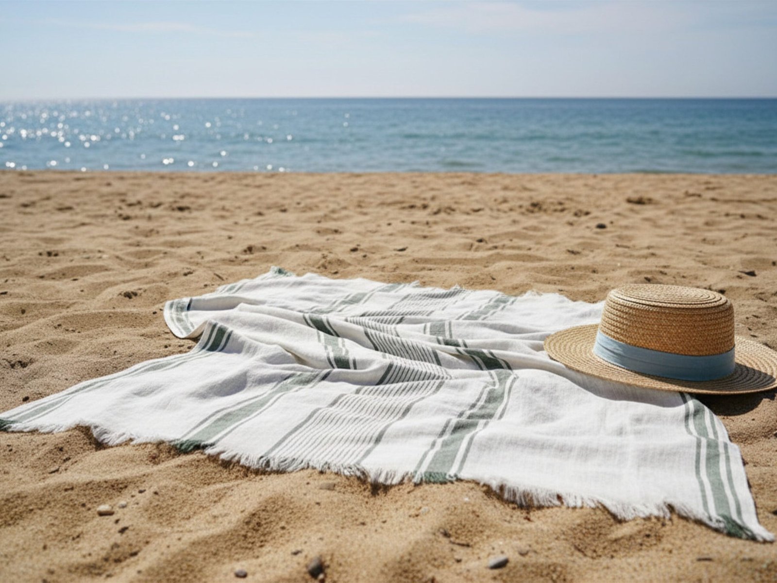 French stripe linen blanket - Image 5