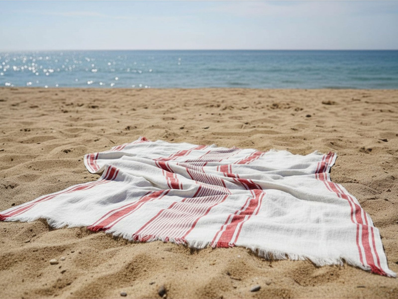 French stripe linen blanket - Image 3